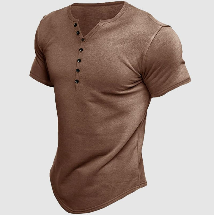 Brock | Men's Button Henley T-Shirt