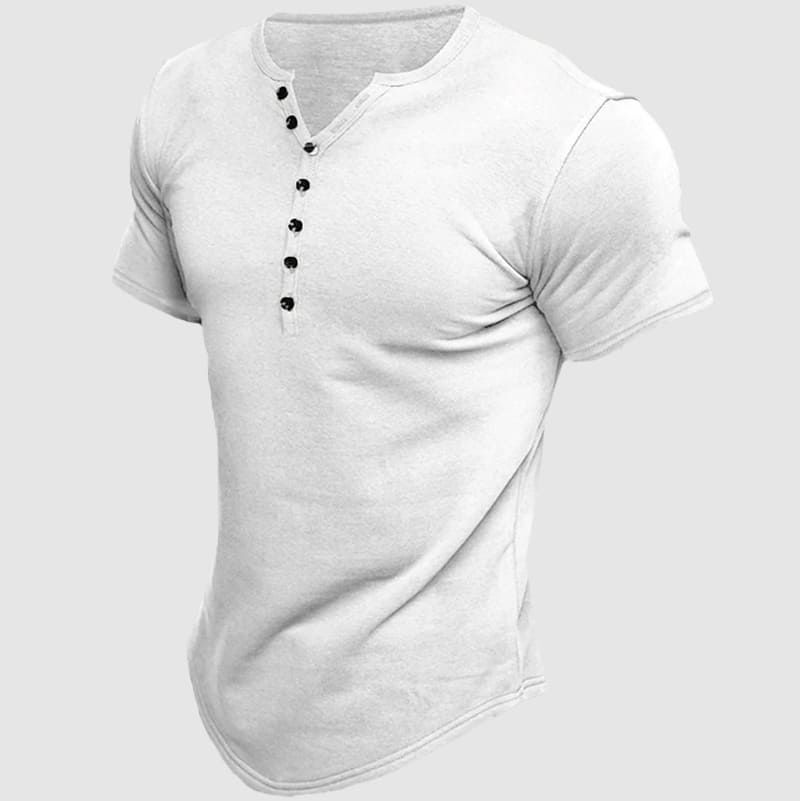 Brock | Men's Button Henley T-Shirt