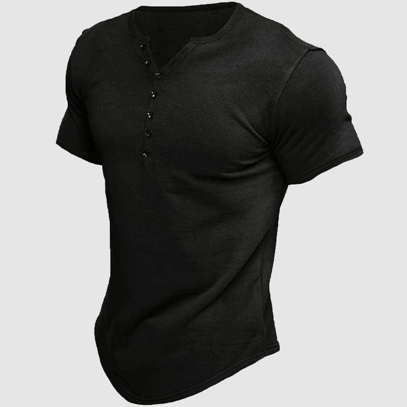 Brock | Men's Button Henley T-Shirt