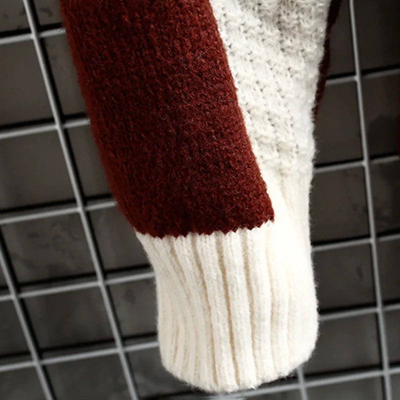 Brent | Men's Patchwork Knit Sweater