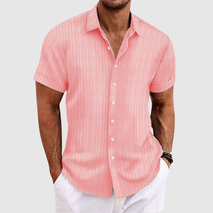 Atmore | Men's Striped Short Sleeve Shirt