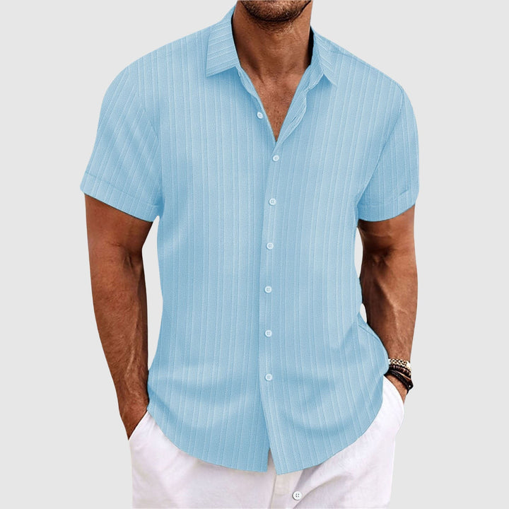 Atmore | Men's Striped Short Sleeve Shirt
