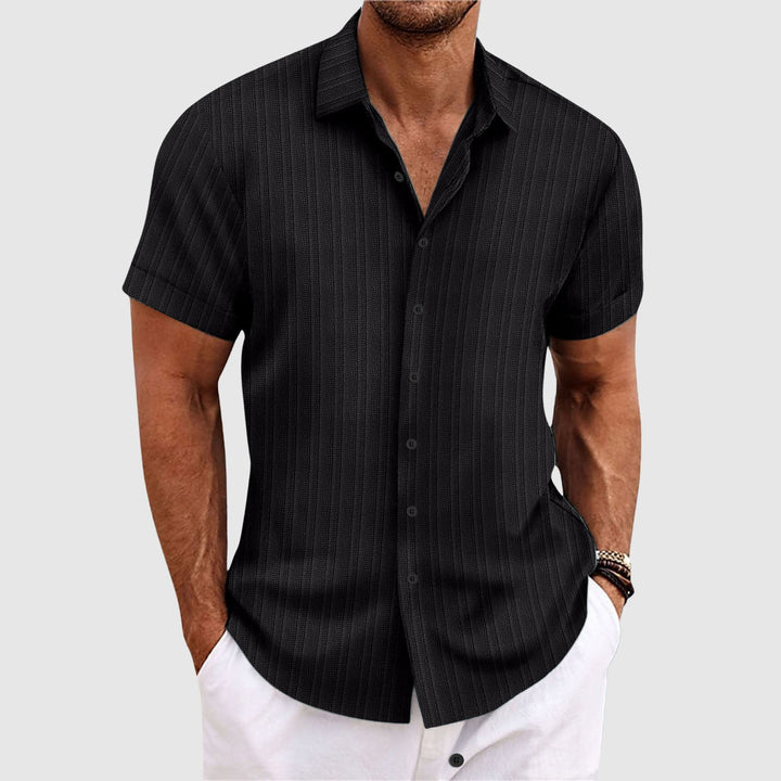 Atmore | Men's Striped Short Sleeve Shirt