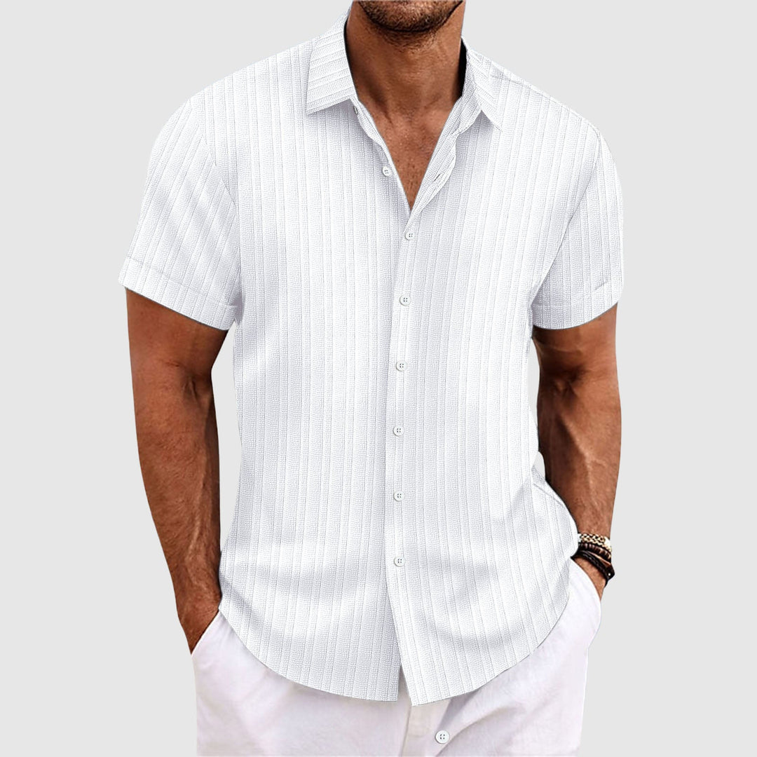 Atmore | Men's Striped Short Sleeve Shirt