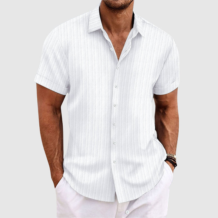Atmore | Men's Striped Short Sleeve Shirt