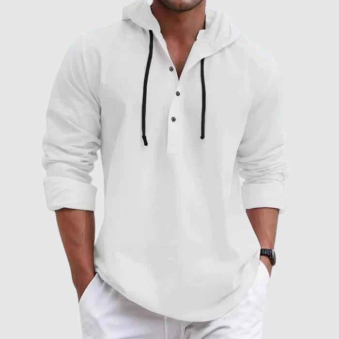 Arnall | Men's Hooded Long Sleeve Shirt