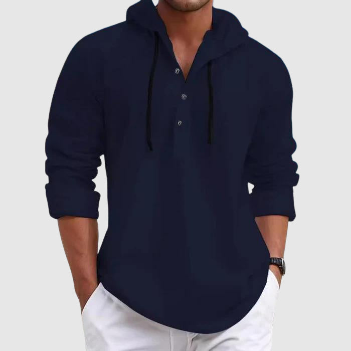 Arnall | Men's Hooded Long Sleeve Shirt
