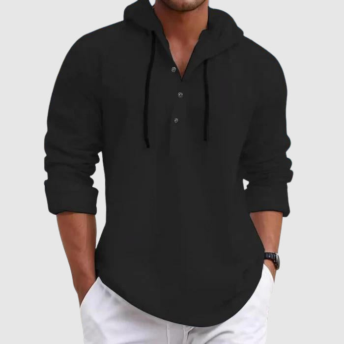 Arnall | Men's Hooded Long Sleeve Shirt