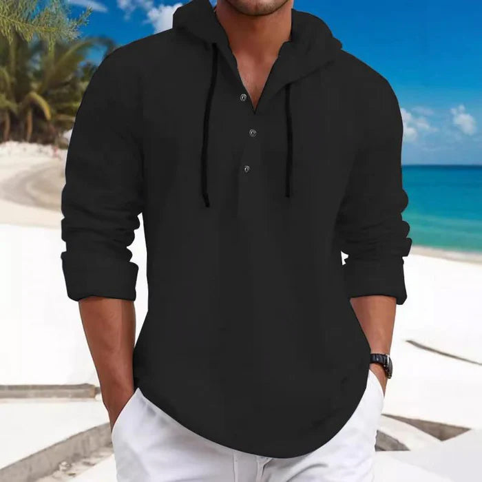 Arnall | Men's Hooded Long Sleeve Shirt