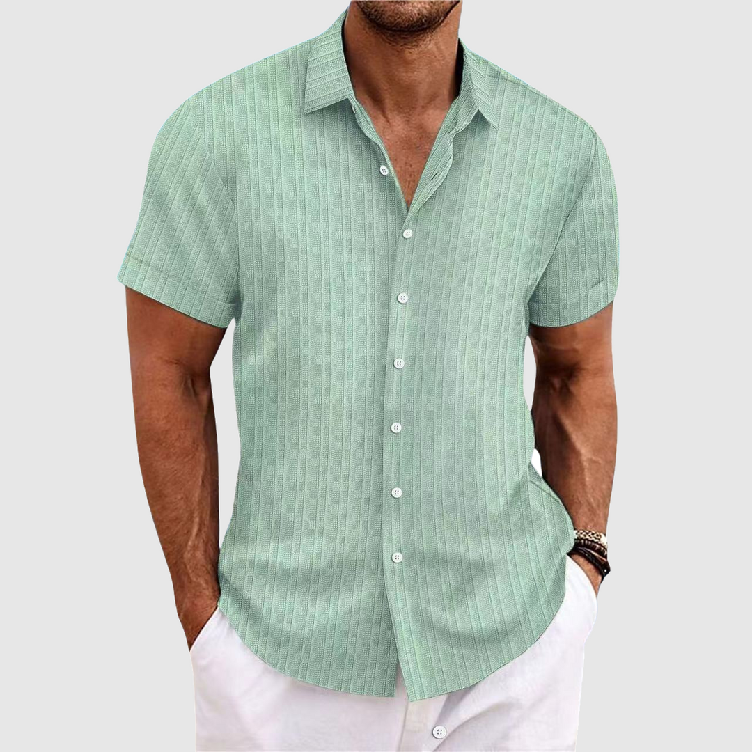 Atmore | Men's Striped Short Sleeve Shirt