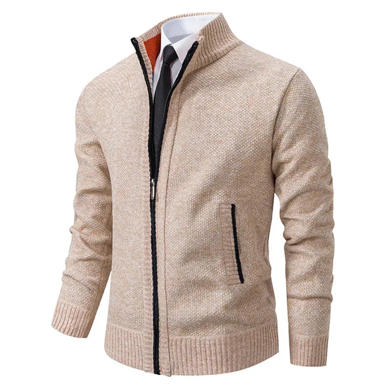 Axel | Men's Zip-Up Knit Sweater