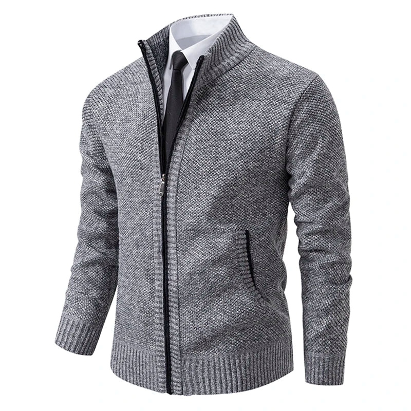 Axel | Men's Zip-Up Knit Sweater