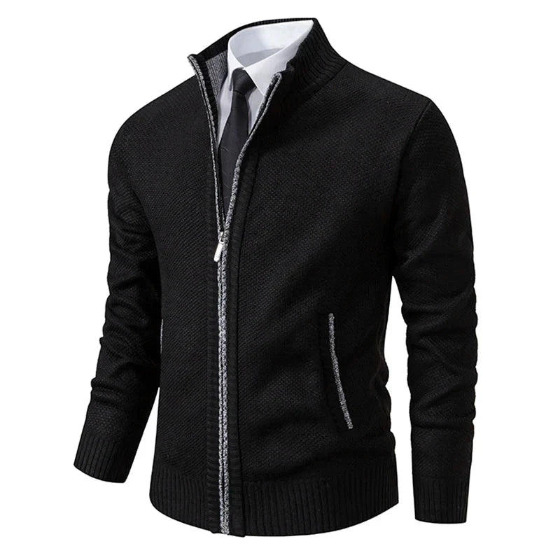 Axel | Men's Zip-Up Knit Sweater