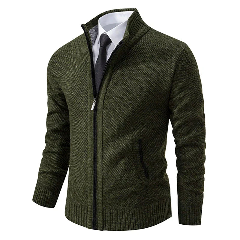 Axel | Men's Zip-Up Knit Sweater