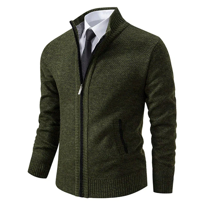 Axel | Men's Zip-Up Knit Sweater