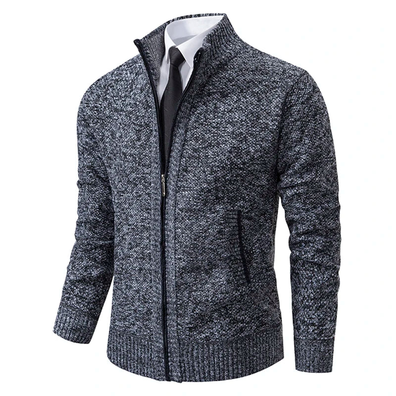 Axel | Men's Zip-Up Knit Sweater