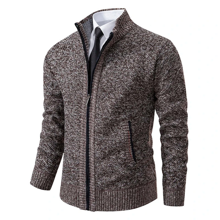 Axel | Men's Zip-Up Knit Sweater