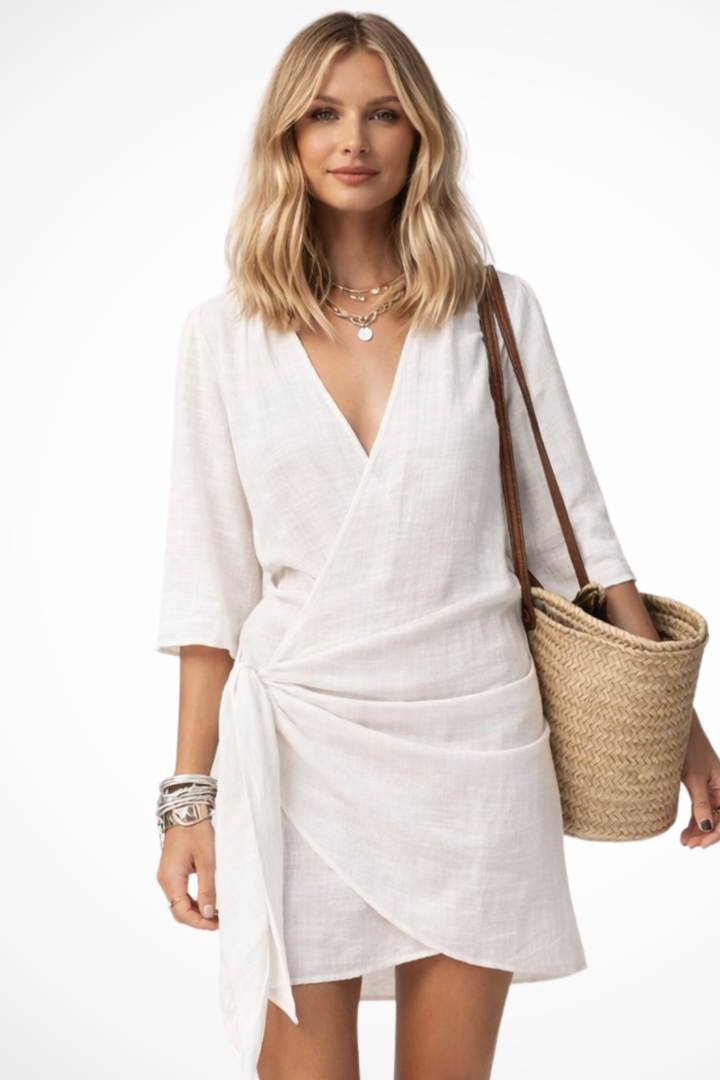 Glynis | Women's Wrap Mini Summer Dress
