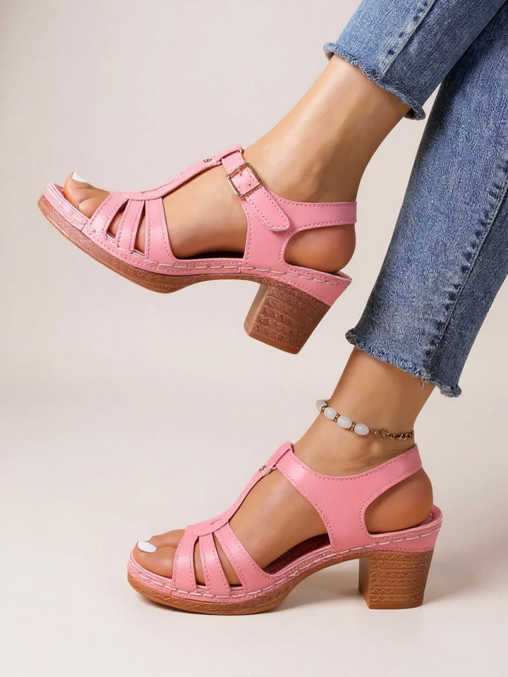 Nivara | Women's Block Heel Strap Sandals