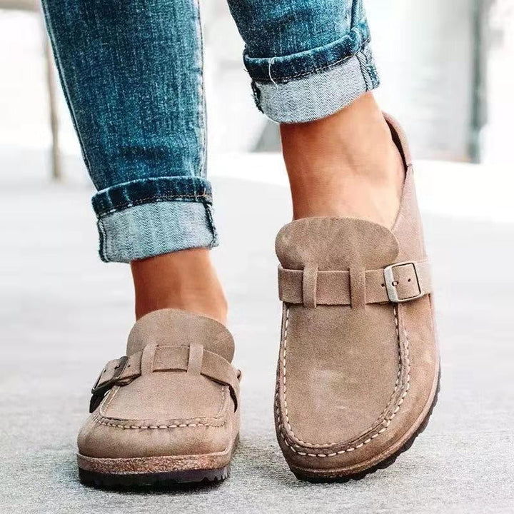 Chloe | Women's Casual Buckle Slip-On Loafers