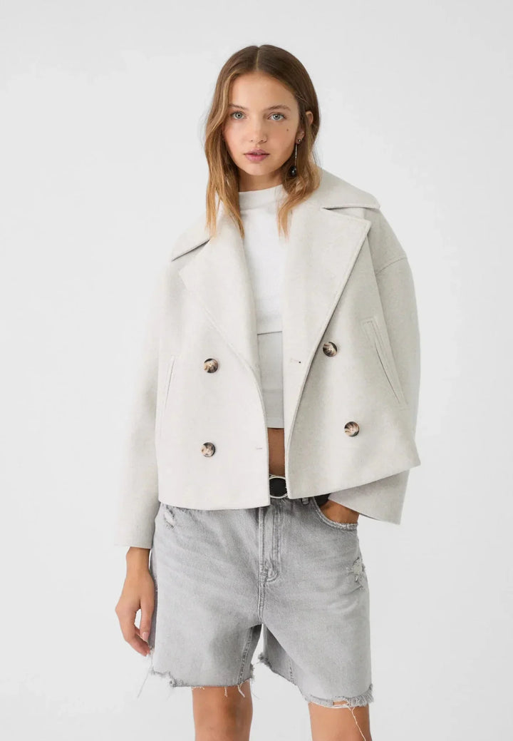 Quinelle | Women's Cropped Double-Breasted Jacket