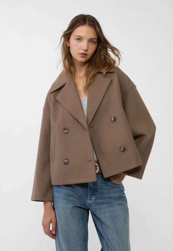 Quinelle | Women's Cropped Double-Breasted Jacket