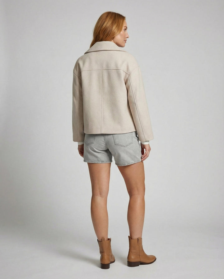 Quinelle | Women's Cropped Double-Breasted Jacket