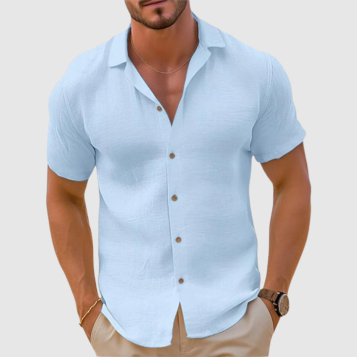 Anson | Men's Short Sleeve Linen Shirt