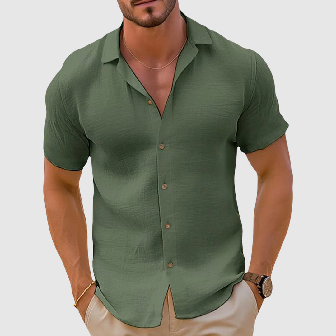 Anson | Men's Short Sleeve Linen Shirt