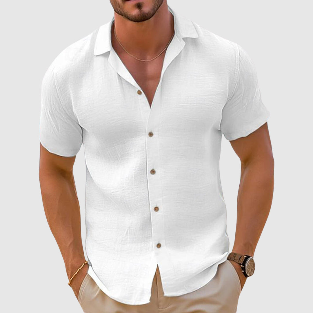 Anson | Men's Short Sleeve Linen Shirt