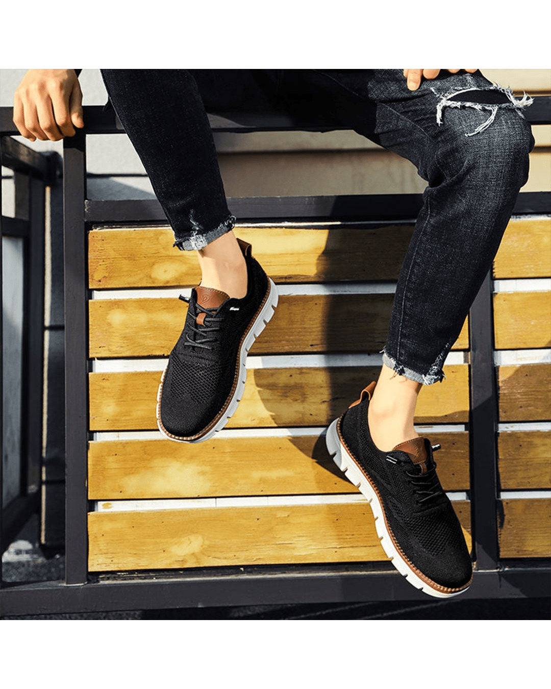 Clayton | Men's Retro Lace Up Sneakers
