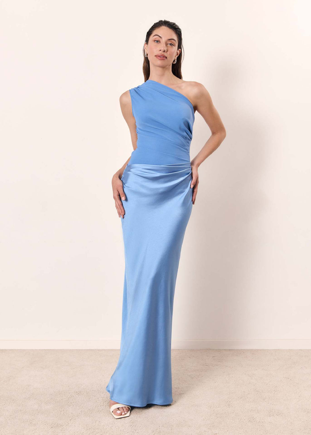 Alvina | Women's Elegant One-Shoulder Maxi Dress