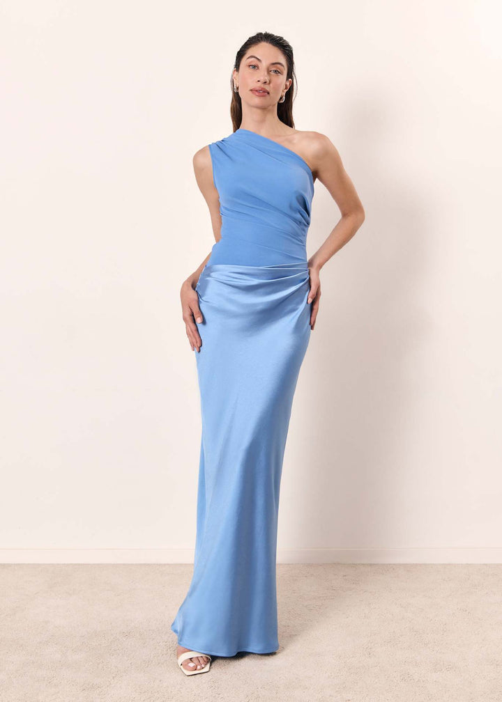 Alvina | Women's Elegant One-Shoulder Maxi Dress