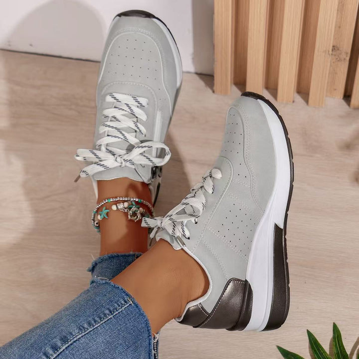 Audrey | Women's Lace-Up Platform Sneakers
