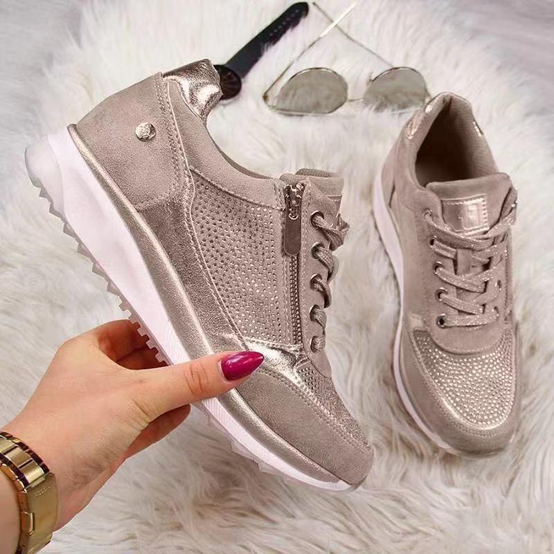 Augusta | Women's Zip-Up Platform Sneakers