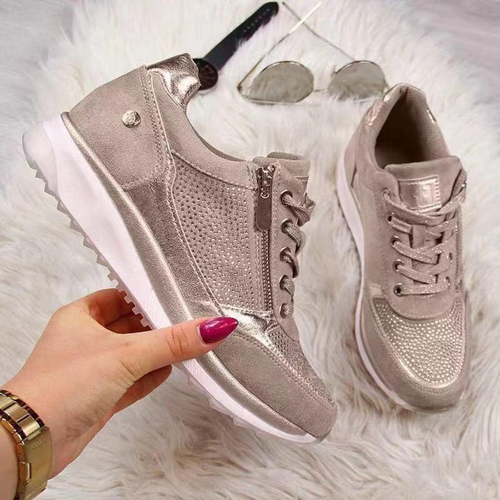 Augusta | Women's Zip-Up Platform Sneakers