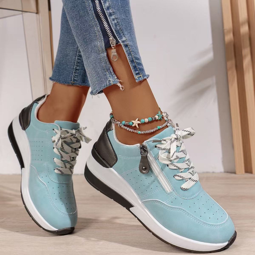 Audrey | Women's Lace-Up Platform Sneakers