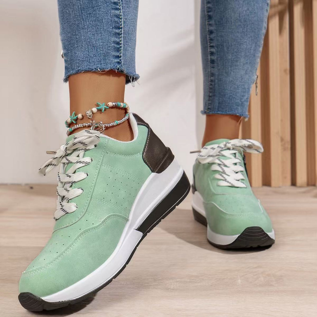 Audrey | Women's Lace-Up Platform Sneakers