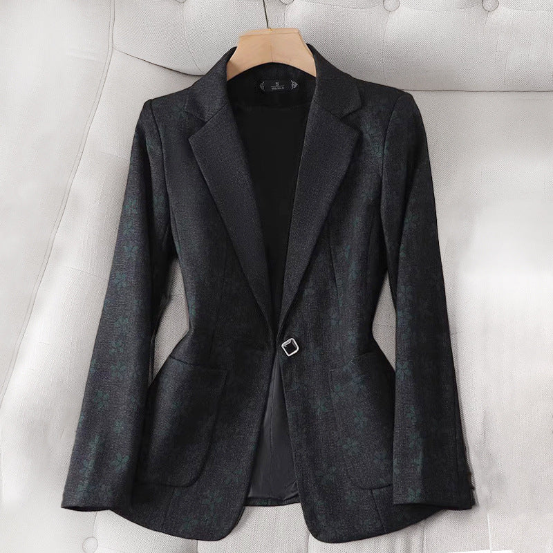 Cleo | Women's Chic Grid Check Tailored Blazer