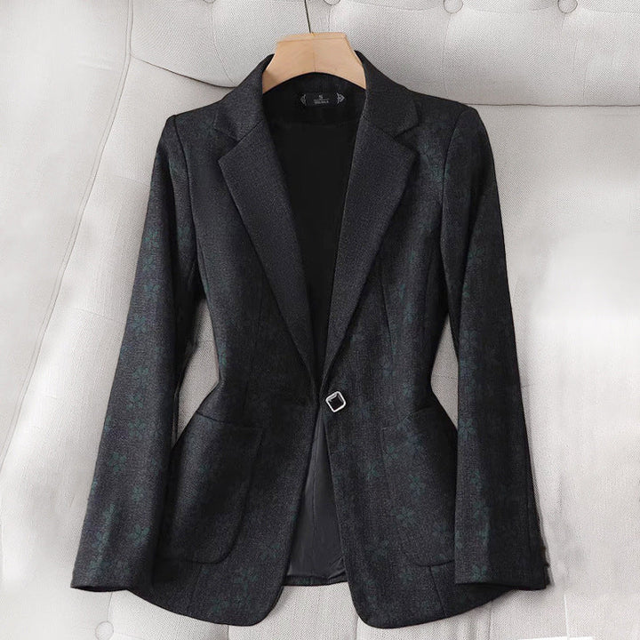 Cleo | Women's Chic Grid Check Tailored Blazer