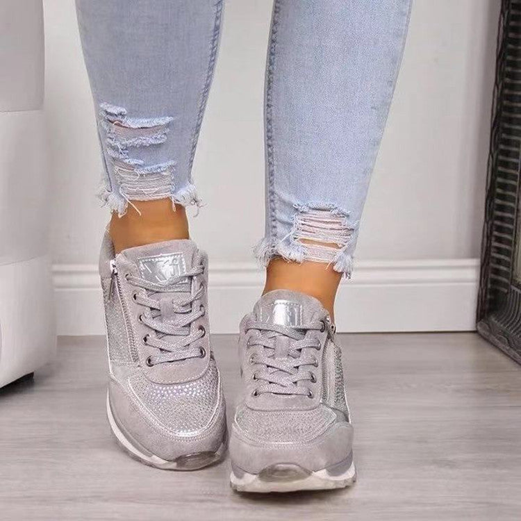 Augusta | Women's Zip-Up Platform Sneakers