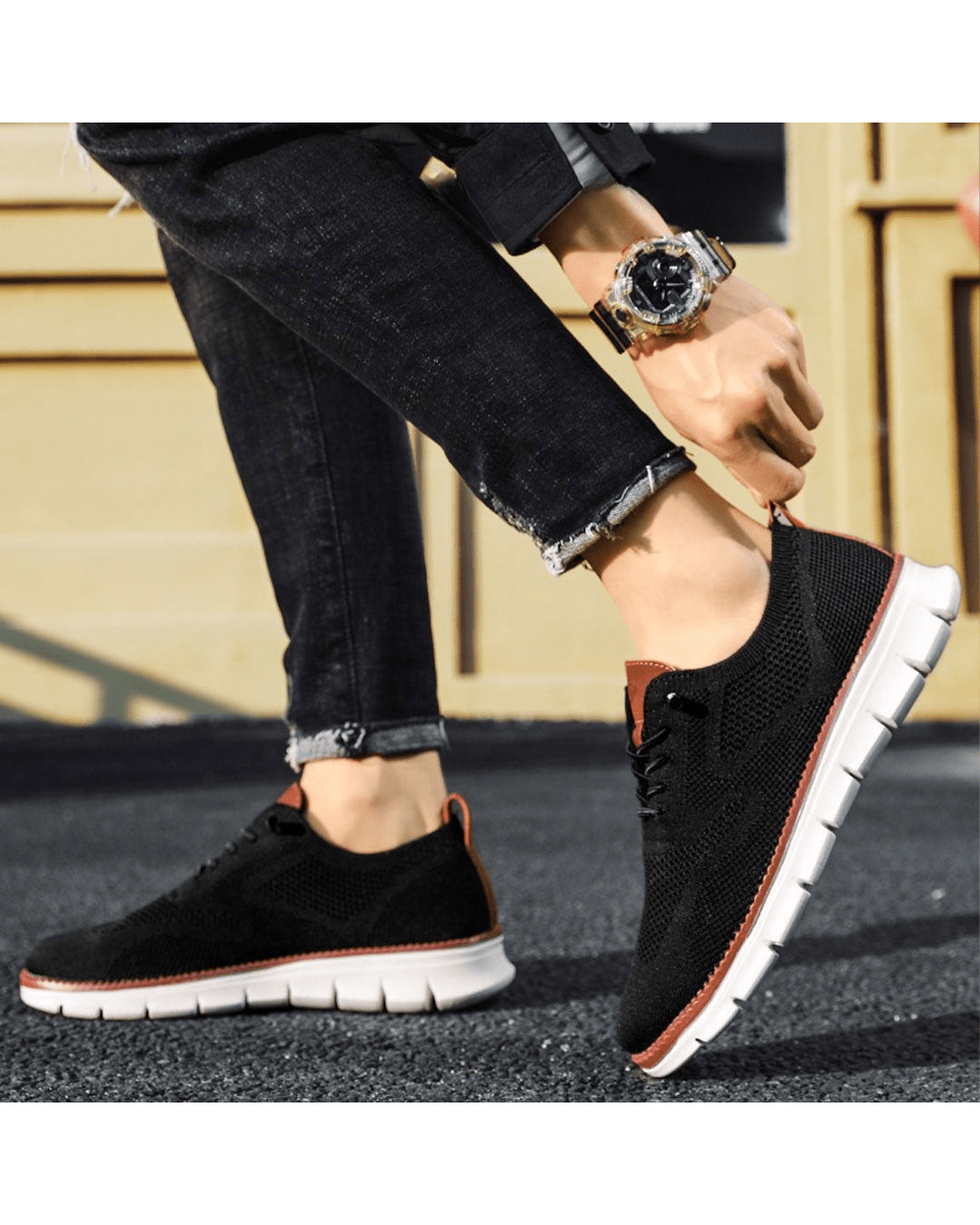 Clayton | Men's Retro Lace Up Sneakers