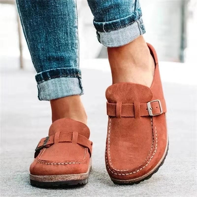 Chloe | Women's Casual Buckle Slip-On Loafers