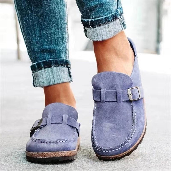 Chloe | Women's Casual Buckle Slip-On Loafers
