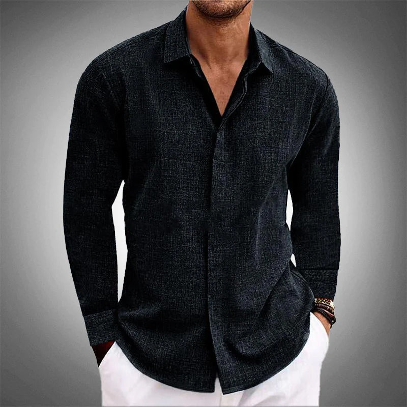 Aldric | Men's Casual Long Sleeve Summer Blouse