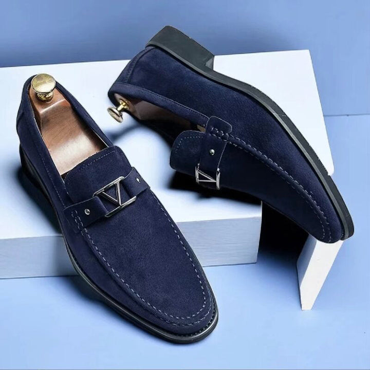 Barnaby | Men's Suede Penny Loafers
