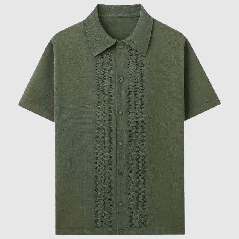 Beames | Men's Short Sleeve Knitted Shirt