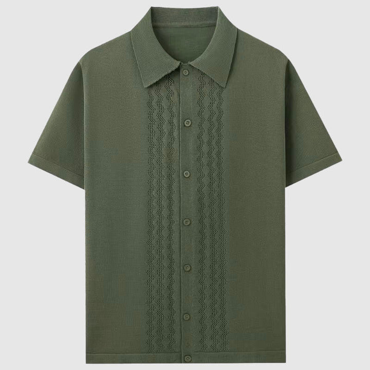 Beames | Men's Short Sleeve Knitted Shirt
