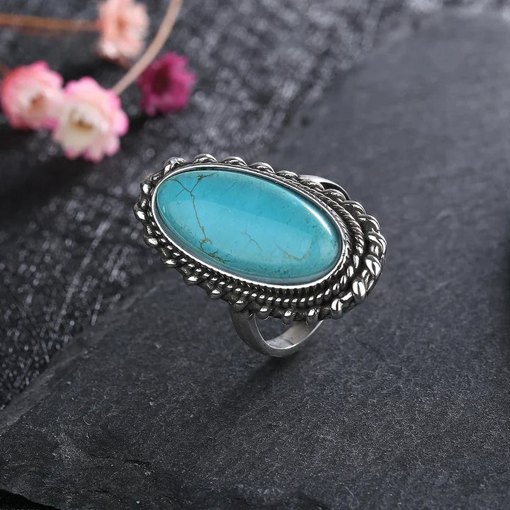 Esther | Women's Vintage Turquoise Statement Ring