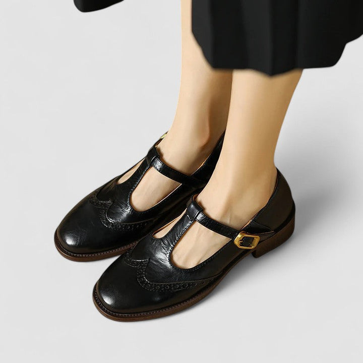 Meriel | Women's Vintage T Strap Mary Jane Shoes